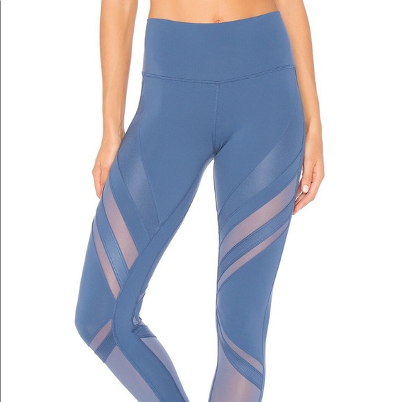 Alo Shade Blue Leggings - Picture 1 of 8